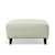 Fusion Furniture 2330 TRUTH OR DARE Contemporary Square Ottoman with Tapered Wood Legs