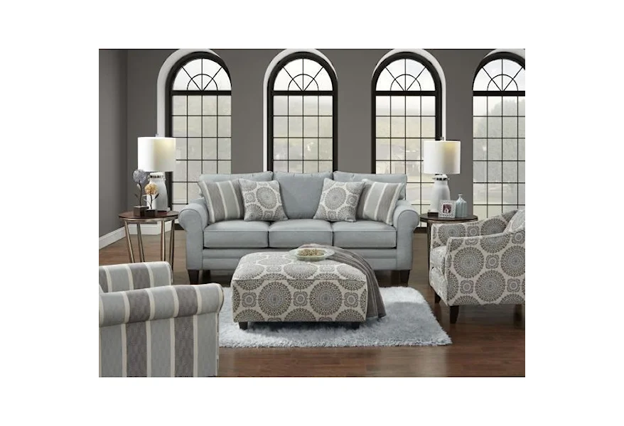 1140 LABYRINTH SKY Stationary Living Room Group by Fusion Furniture at Wilson's Furniture