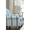 Fusion Furniture 1140 LABYRINTH SKY 532 Striped Coastal Chair