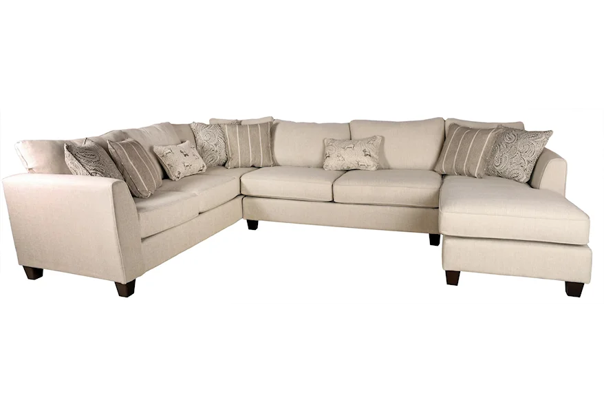 28 HOMECOMING STONE (REVOLUTION) 3 Pc. Sectional Sofa by Chemong Upholstery at Bennett's Furniture and Mattresses