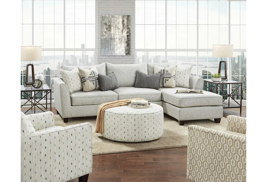 28 PALM BEACH IRON 2 Piece Sectional by Fusion Furniture at Stoney Creek Furniture 