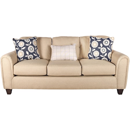 Sofa with Accent Toss Cushions