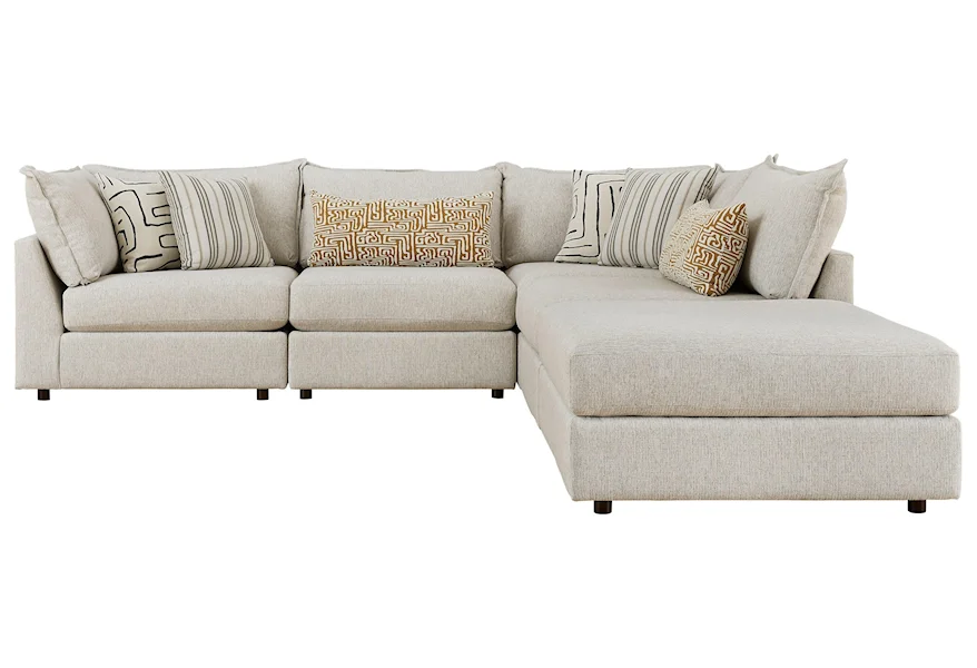 7004 DURANGO PEWTER 5 Pc. Modular Sectional Sofa by Chemong Upholstery at Bennett's Furniture and Mattresses