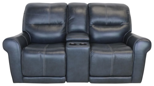 Leather Power Reclining Loveseat