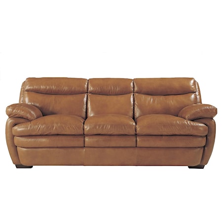 Accent Leather Sofa