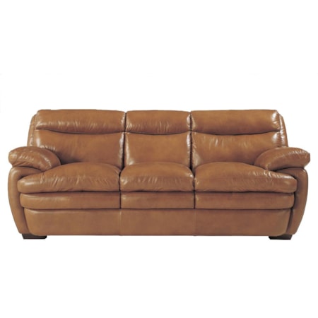Accent Leather Sofa
