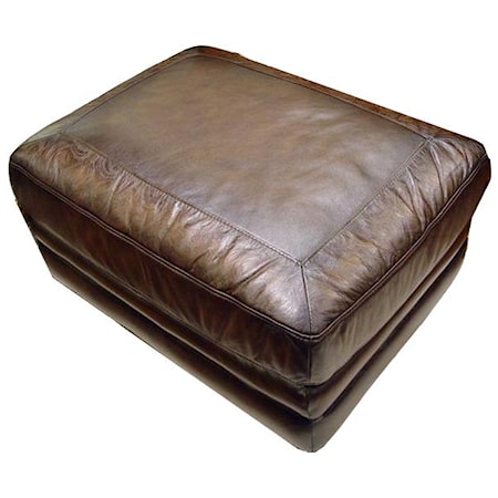 Leather Ottoman