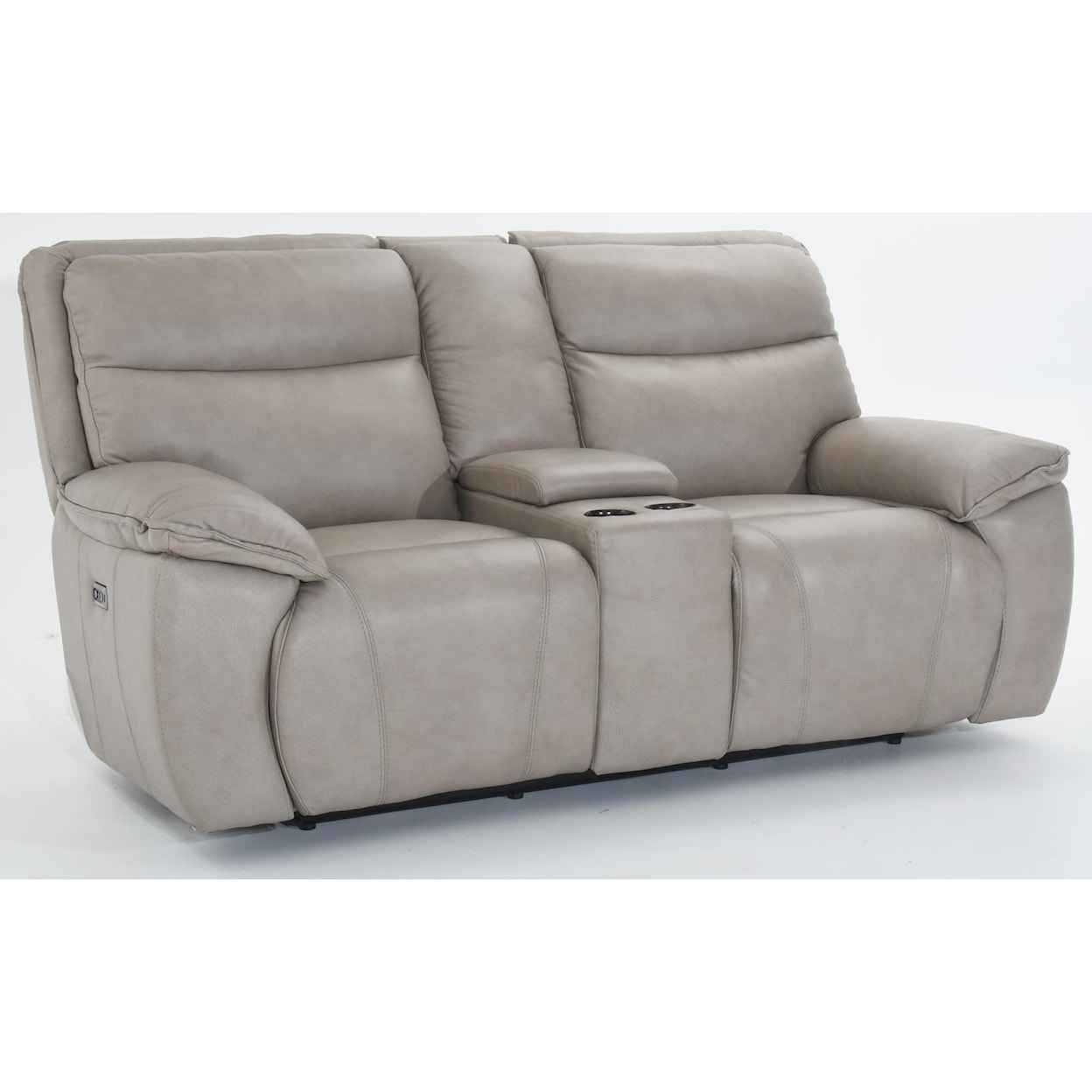 Futura Leather E1578 Console Power Reclining Sofa