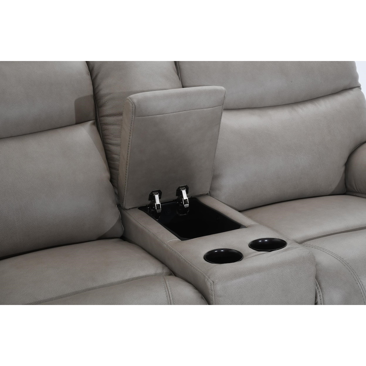 Futura Leather E1578 Console Power Reclining Sofa