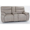 Futura Leather E1578 Console Power Reclining Sofa