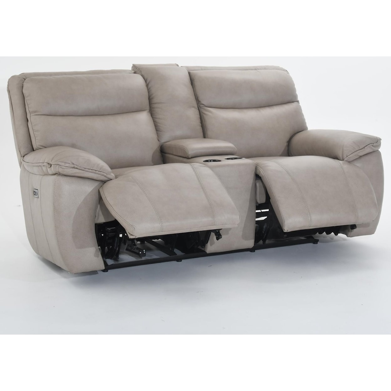 Futura Leather E1578 Console Power Reclining Sofa