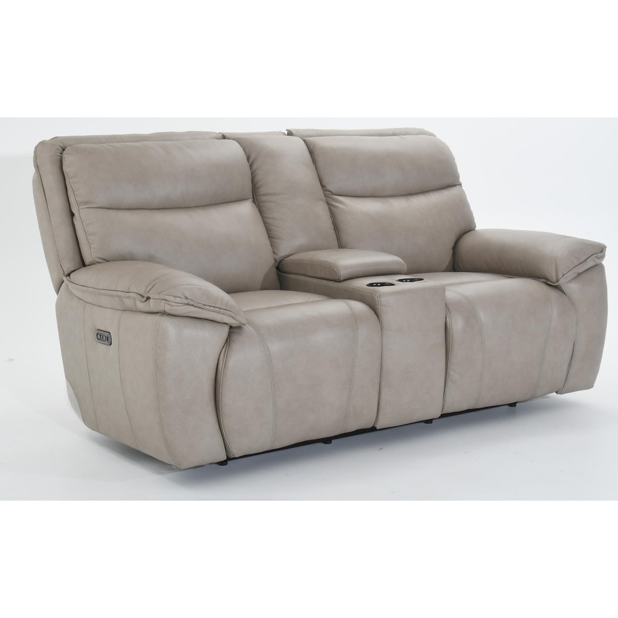 Futura Leather E1578 Console Power Reclining Sofa