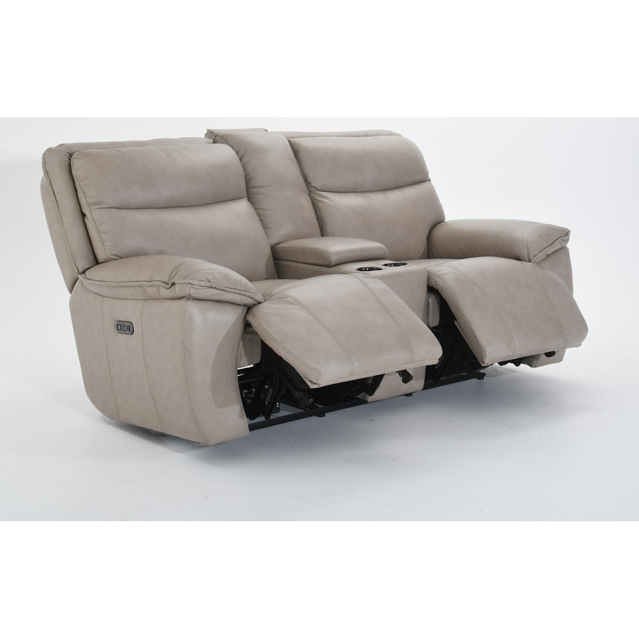 Futura Leather E1578 Console Power Reclining Sofa