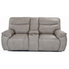 Futura Leather E1578 Console Power Reclining Sofa