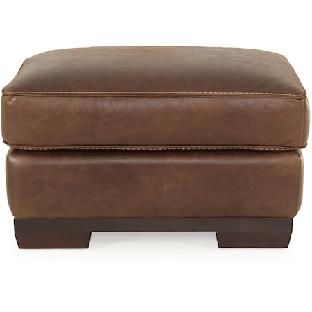 Leather Ottoman