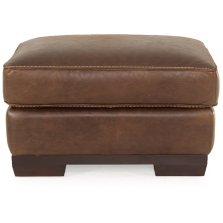 Leather Ottoman