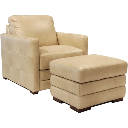 Chair and Ottoman Set