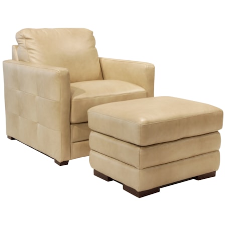 Chair and Ottoman Set