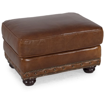 Leather Ottoman