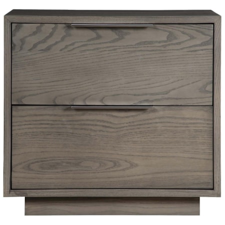 24" Two Drawer Nightstand