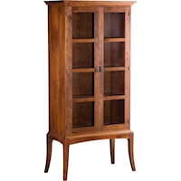 Bookcase with Glass Doors and Cabriole Legs