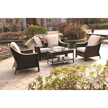 4 Piece Outdoor Chat Set