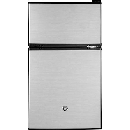 GE® Double-Door Compact Refrigerator