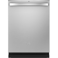 GE® Stainless Steel Interior Fingerprint Resistant Dishwasher with Hidden Controls