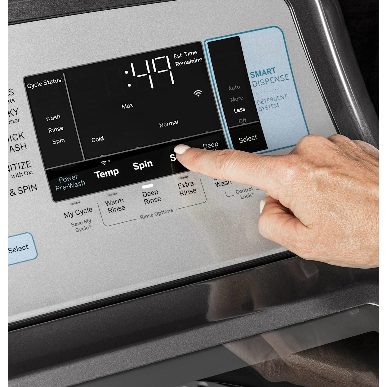 GE Appliances Electric Dryers - GE 7.4 cf Smart Aluminized Dryer
