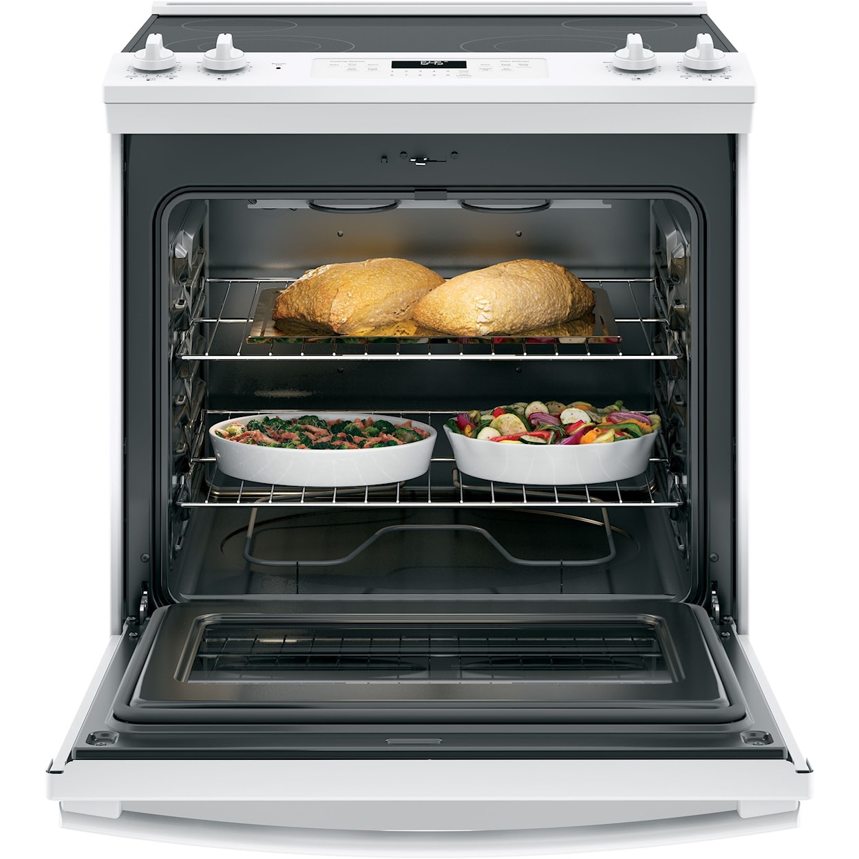 GE Appliances GE Electric Ranges 30" 5.3 Cu. Ft. Slide-In Electric Range