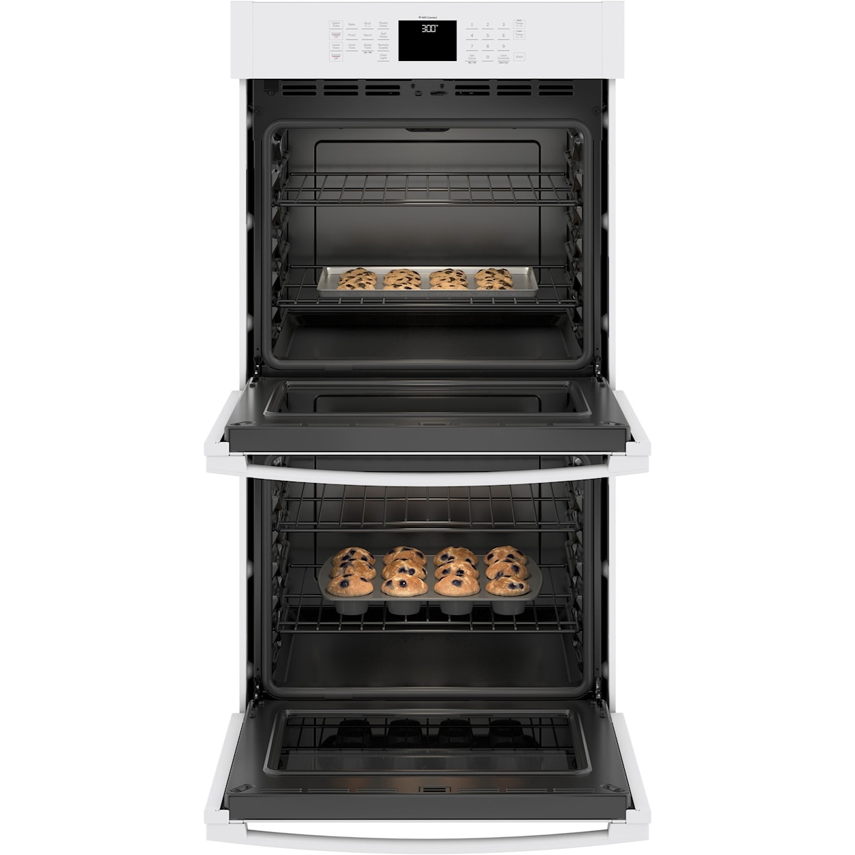 GE Appliances Electric Wall Oven 8.6 Cu. Ft. 27" Smart Built-In Double Oven