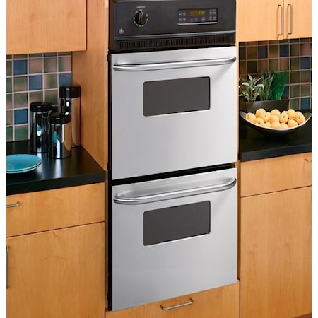 24" Built-In Double Wall Oven with 2.7 Upper/Lower Capacity