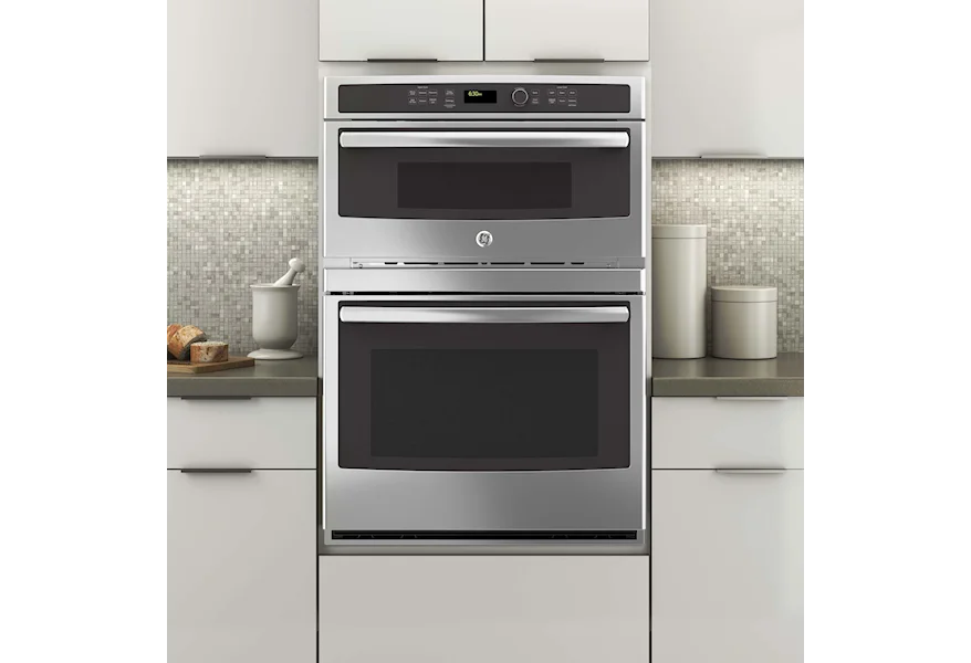 Electric Wall Ovens 30" Built-In Combination Oven by GE Appliances at Furniture and ApplianceMart