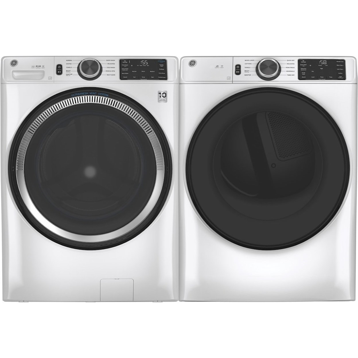 GE Appliances Front Load Washers - GE GE® 4.8 cu. ft. Capacity Smart Washer