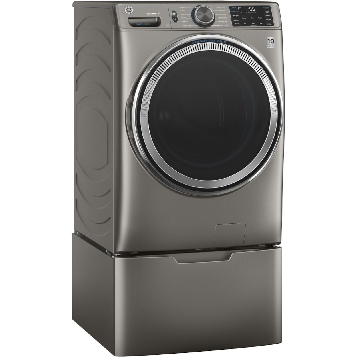 GE Appliances Front Load Washers - GE GE® 4.8 cu. ft. Capacity Smart Washer