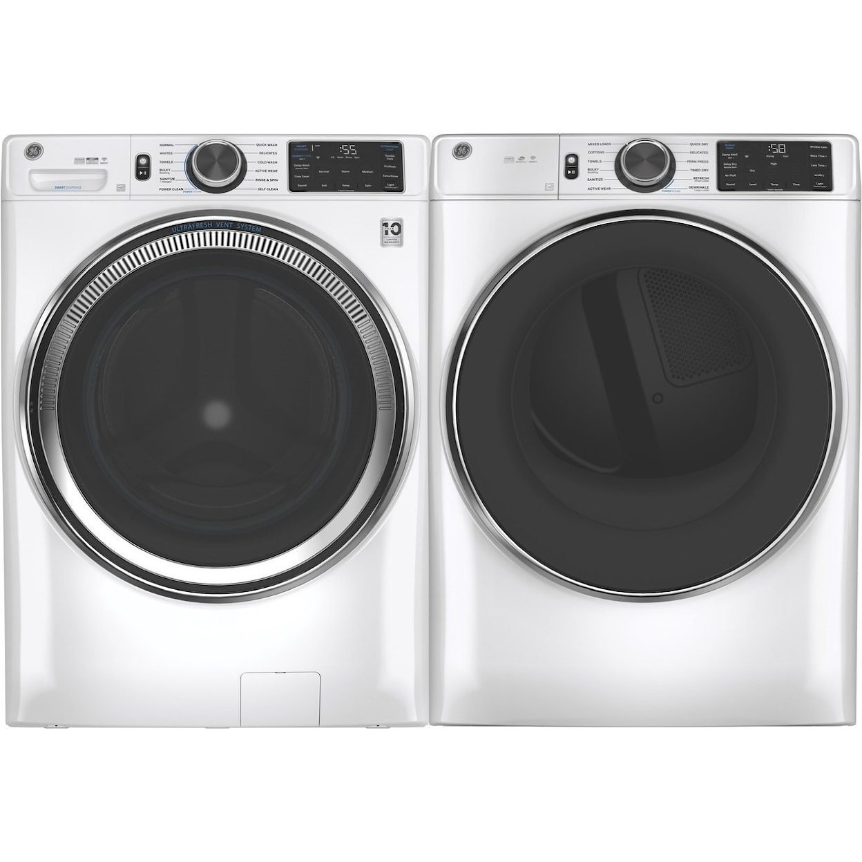 GE Appliances Front Load Washers - GE GE® 4.8 cu. ft. Capacity Smart Washer