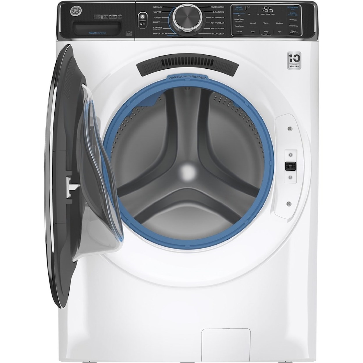 GE Appliances Front Load Washers - GE GE® 5.0 cu. ft. Capacity Smart Washer