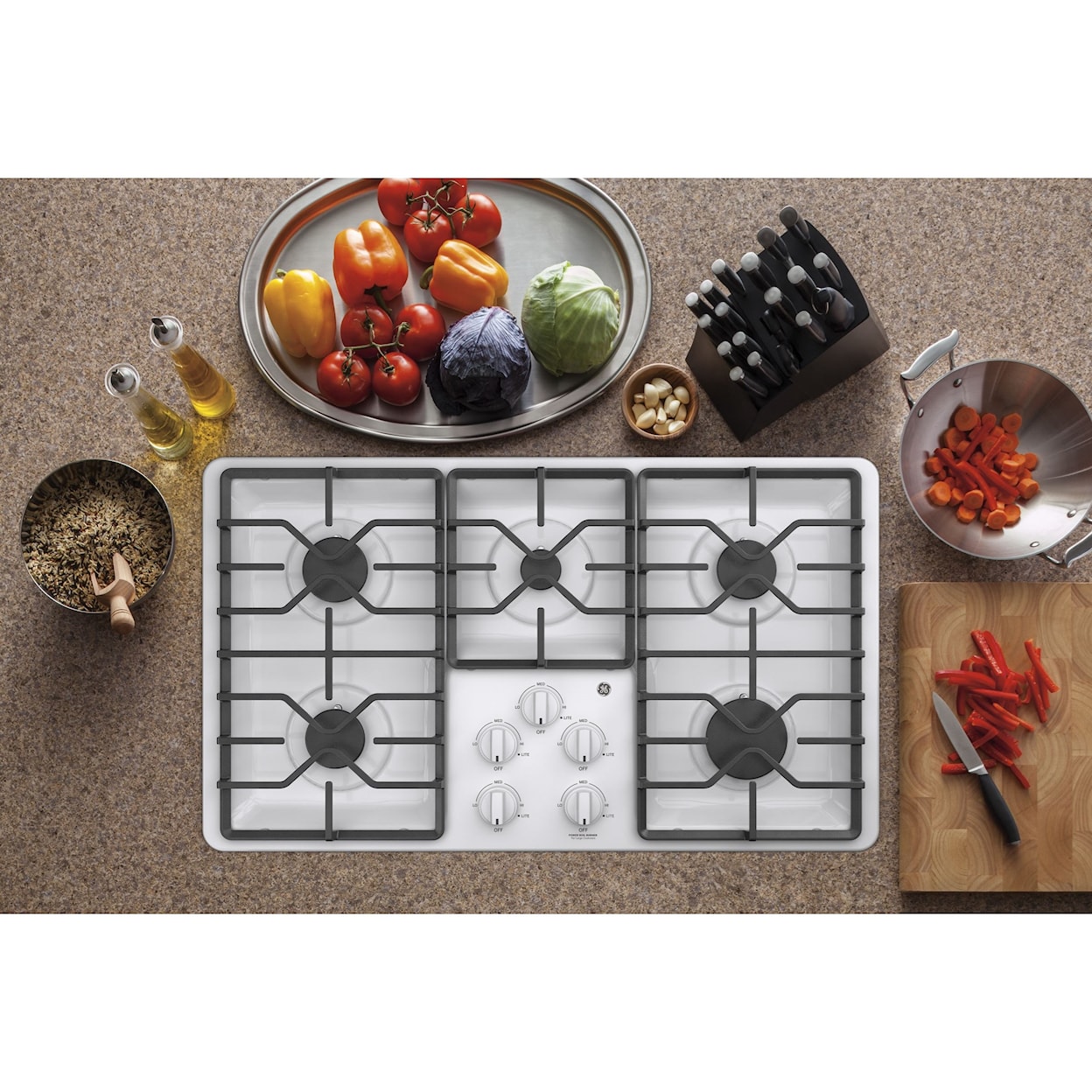 GE Appliances Gas Cooktops GE® 36" Built-In Gas Cooktop