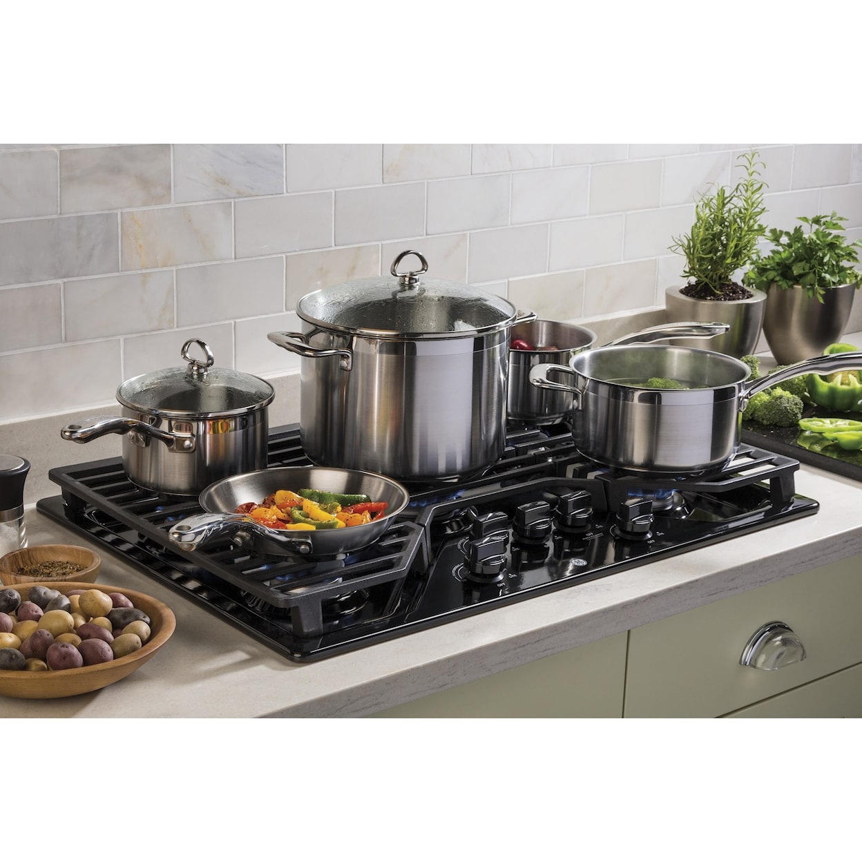 GE Appliances Gas Cooktops GE® 30" Built-In Gas Cooktop