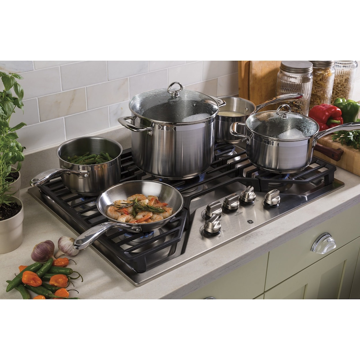 GE Appliances Gas Cooktops GE® 30" Built-In Gas Cooktop