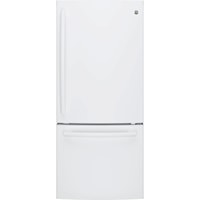 GE® Series ENERGY STAR® 20.9 Cu. Ft. Bottom Freezer Refrigerator