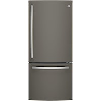 GE® Series ENERGY STAR® 20.9 Cu. Ft. Bottom Freezer Refrigerator