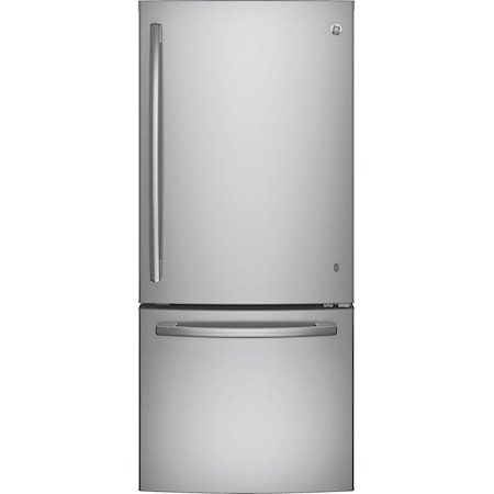 GE® Series ENERGY STAR® 20.9 Cu. Ft. Bottom Freezer Refrigerator