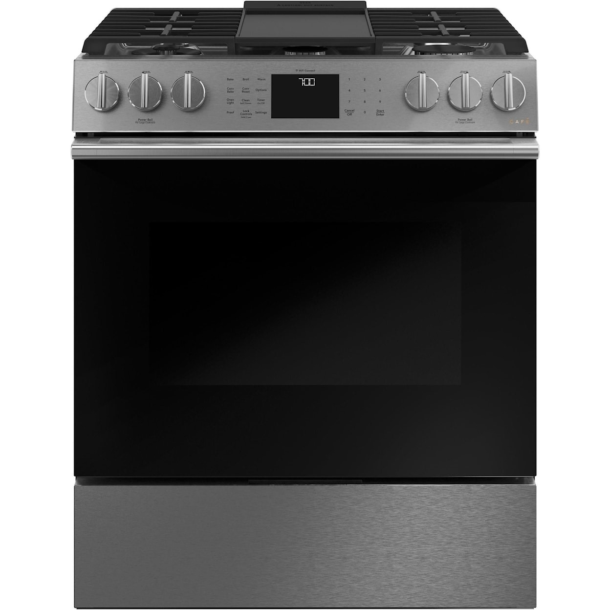 GE Appliances GE Cafe Ranges Cafe´™ 30" Smart Slide-In, Front-Control, Ga