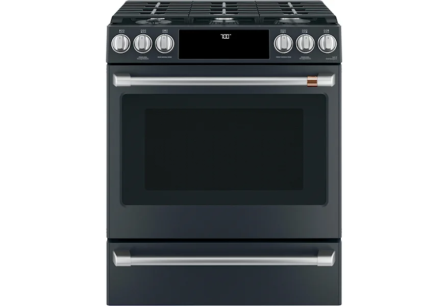 GE Cafe Ranges Cafe´™ 30" Smart Slide-In, Front-Control, Ga by GE Appliances at Furniture and ApplianceMart