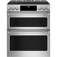 Cafe´™ 30" Smart Slide-In, Front-Control, Induction and Convection Double-Oven Range