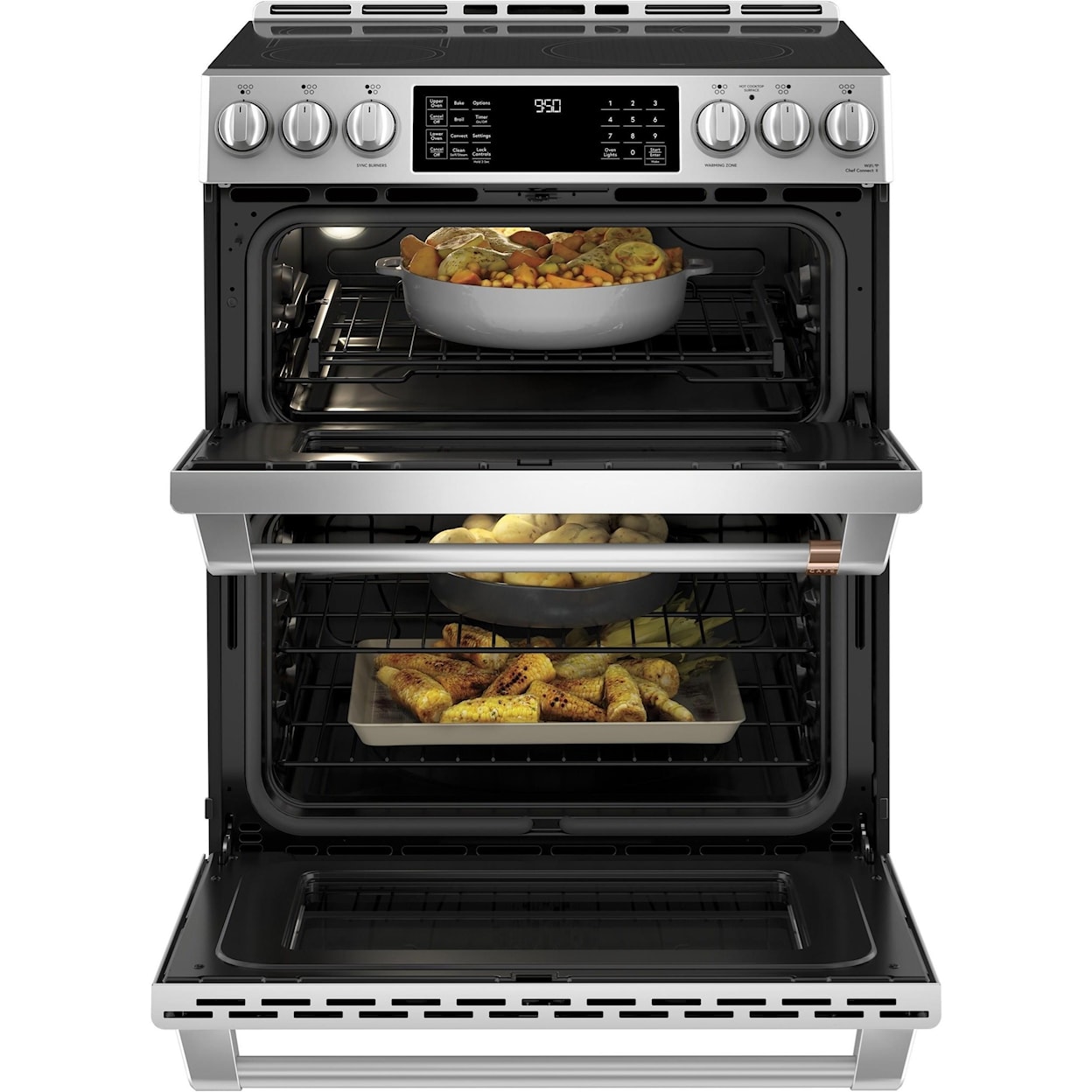 GE Appliances GE Cafe Ranges Cafe´™ 30" Smart Slide-In, Front-Control, In