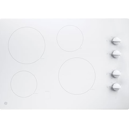 30" Built-In Knob Control Electric Cooktop