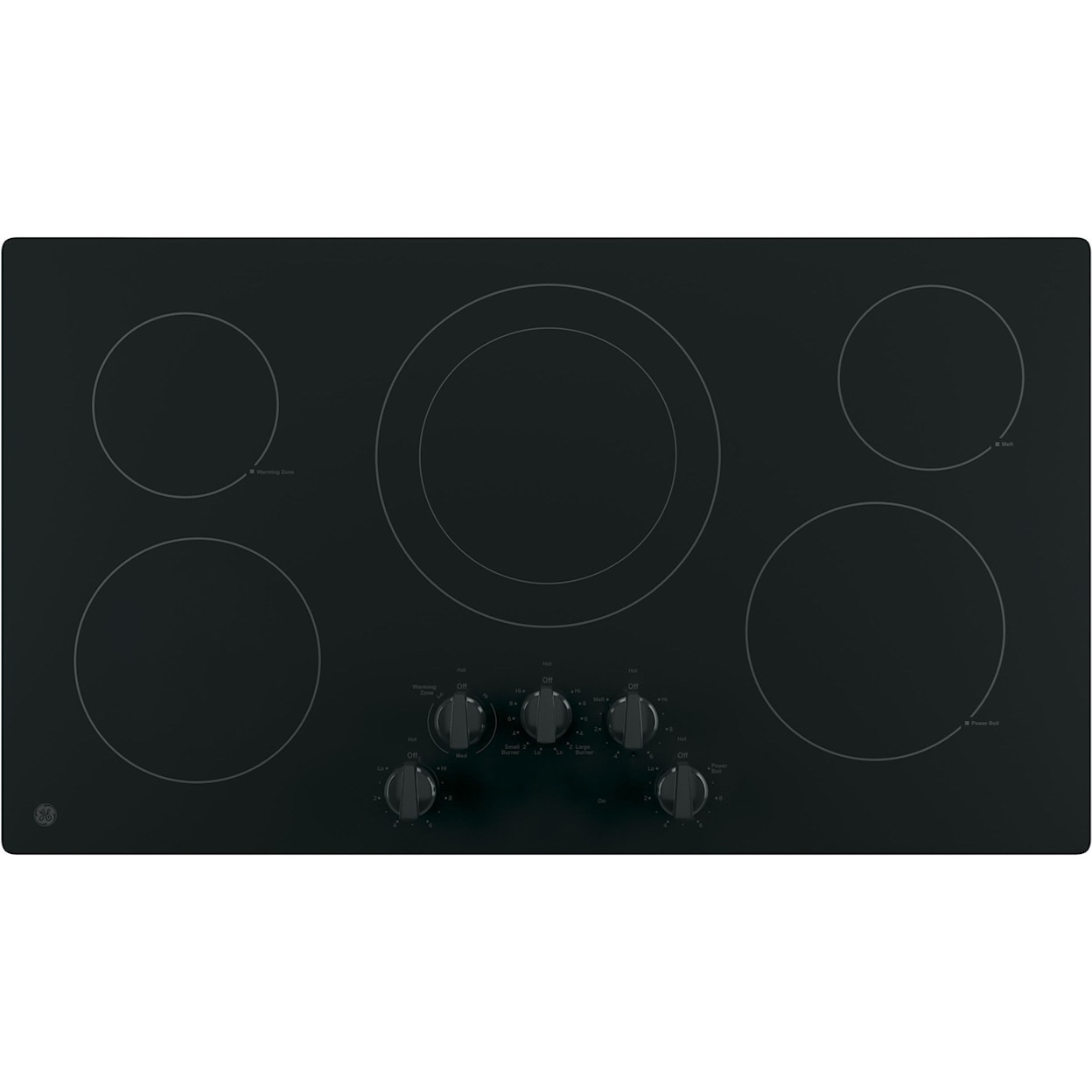GE Appliances GE Electric Cooktops 36" Built-In Knob Control Electric Cooktop