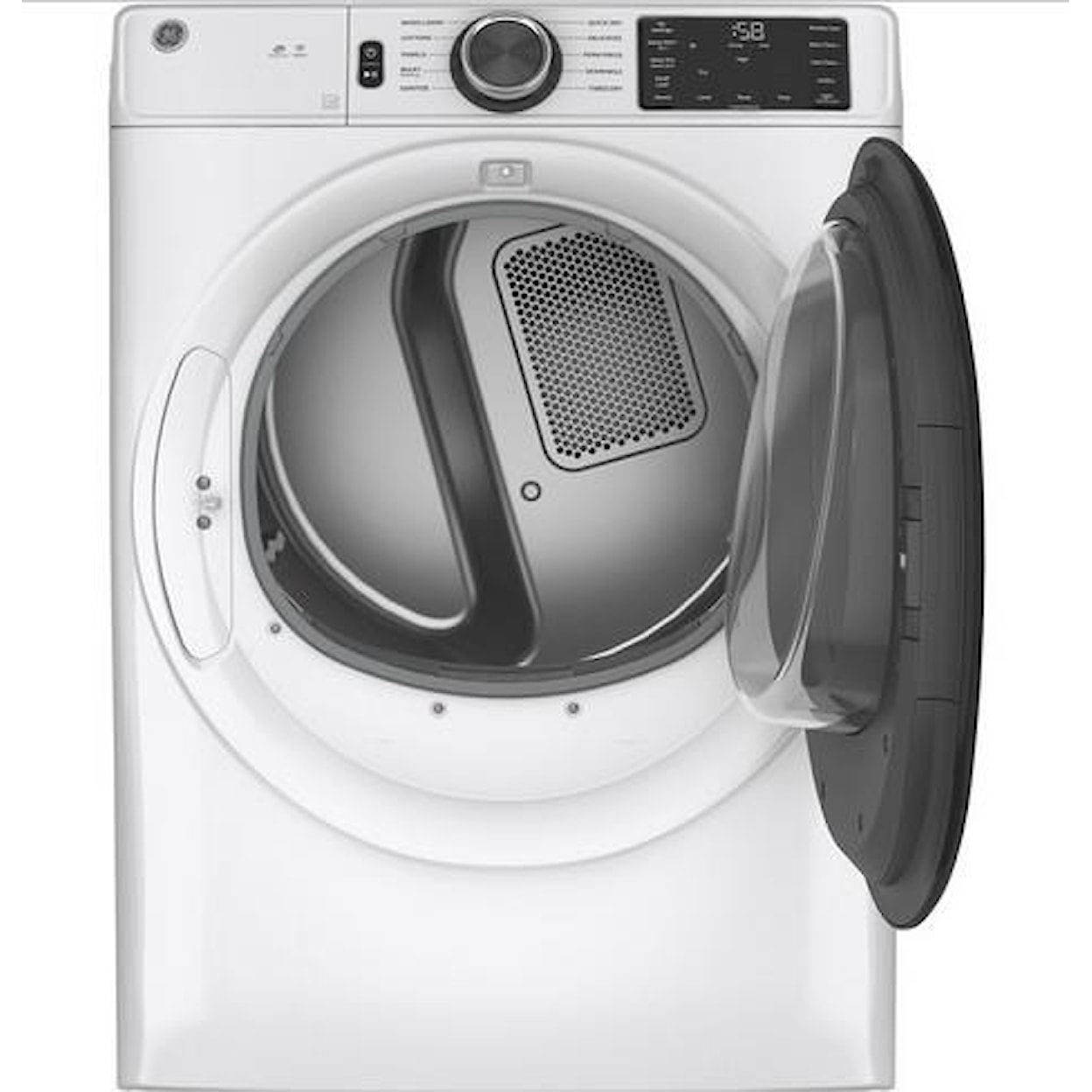 GE Appliances GE Electric Dryers 7.8 cu. ft. Capacity Smart Front Load Dryer